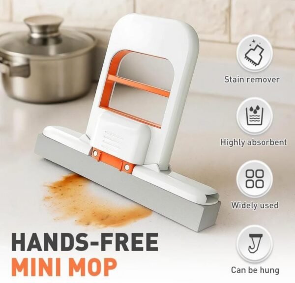 Powerful Squeeze Mini Mop with Self-Squeezing Sponge