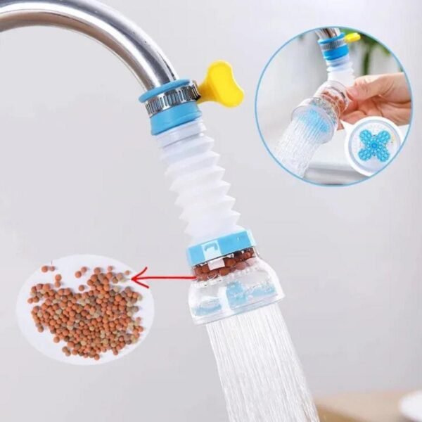 Tap Shower Fan Faucet with Mineral Stones | 360° Rotating Water Filter Faucet Head with Box Packing
