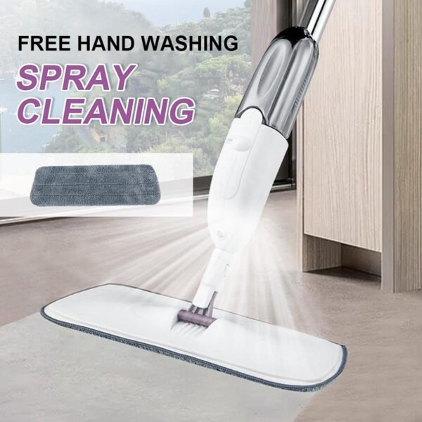 360° Rotatable Spray Mop with Built-In Water Sprayer