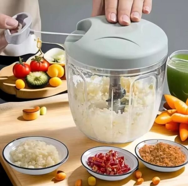 EOTIA 5-Blade Manual Food Chopper for Vegetables, Fruits & Nuts
