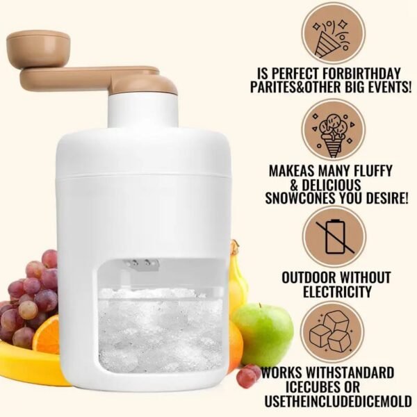 Manual Ice Crusher & Gola Maker for Home, Parties & Outdoor Use