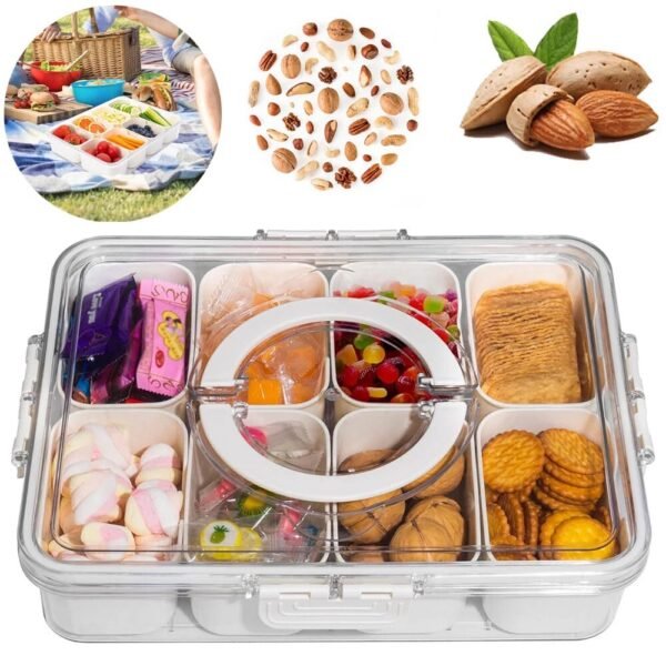 NOVA Multi-Compartment Storage Box with Locking Lid (6-in-1 / 8-in-1)
